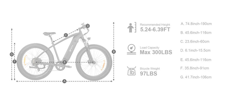 Load image into Gallery viewer, DYU king 750 electric bike diagram
