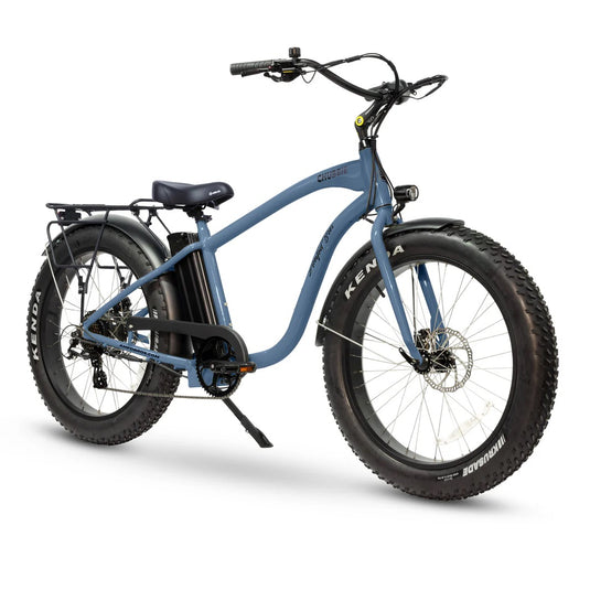 fat tyre electric bike blue