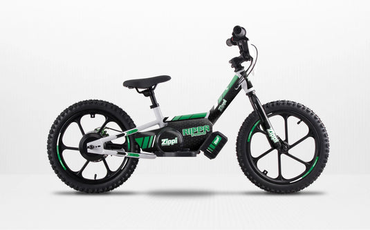 zippi kids electric motorbike green