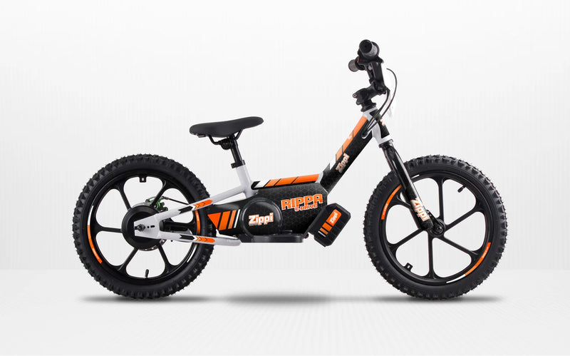 Load image into Gallery viewer, zippi kids electric motorbike orange
