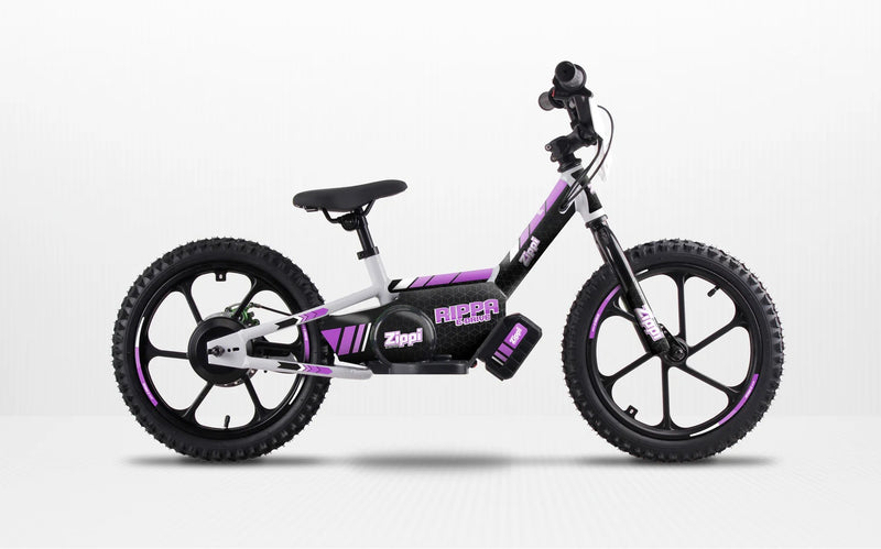 Load image into Gallery viewer, zippi kids electric motorbike purple
